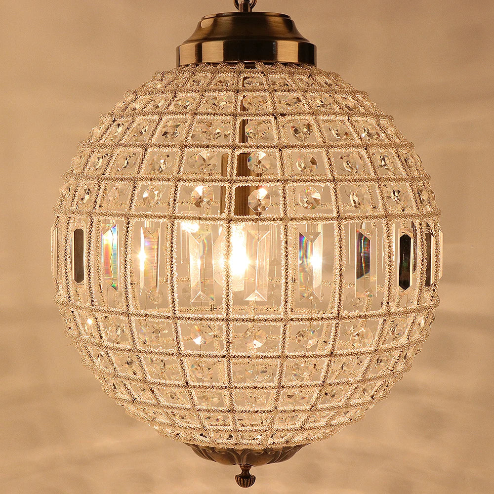 Modern Chandelier Lamp Lustres Lights E27 Living Room Bedroom Retro Vintage Royal Empire Ball Style Big LED Crystal Light