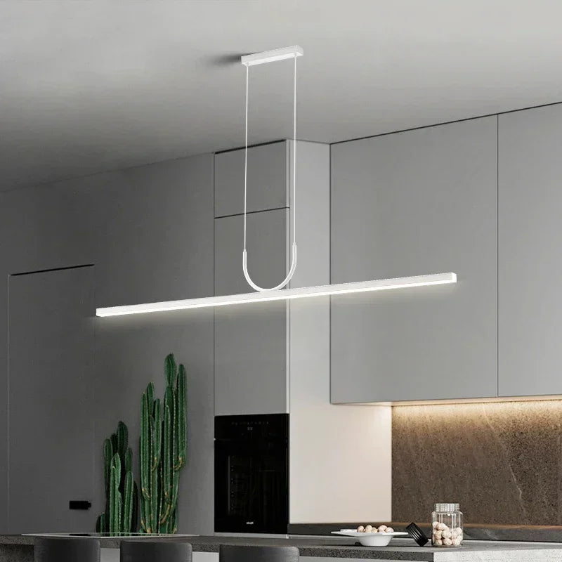 Home Decor Hanging Lighting Fixture Modern Minimalist LED Ceiling Chandelier for Table Dining Room Kitchen Island Pendant Lamp