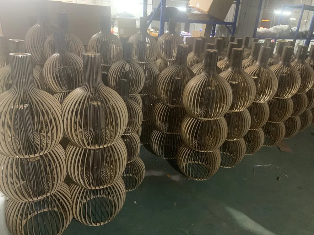 Japanese Retro Wooden Birdcage Pendant Light Creative Restaurant Rural Restaurant Tatami Lamp Pendant Light Home Decor Lighting