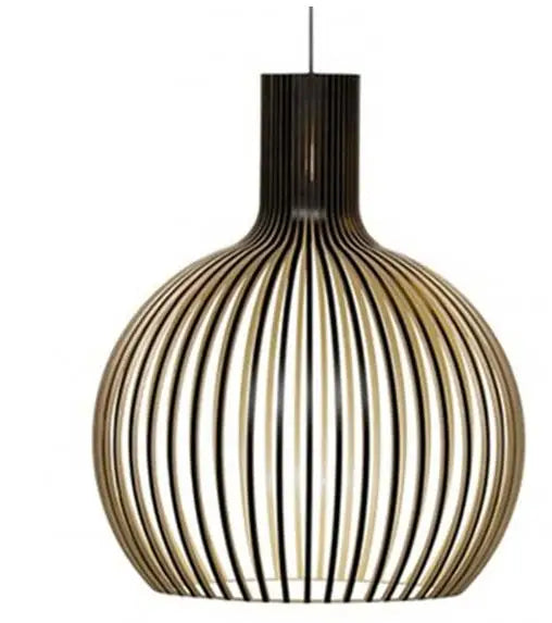 Japanese Retro Wooden Birdcage Pendant Light Creative Restaurant Rural Restaurant Tatami Lamp Pendant Light Home Decor Lighting