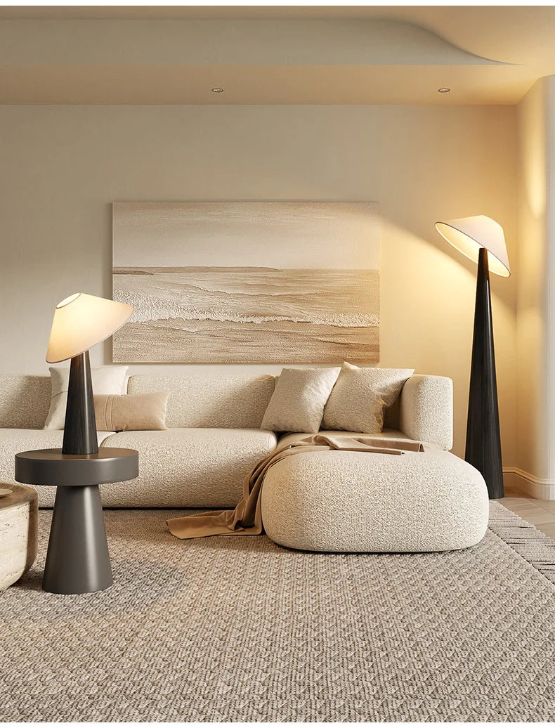 YSL Japanese LED E27 Solid Wood Vertical Table Lamp Living/Tea Room Bedroom Bedside Study Wabi-sabi Decorative Floor Lamp