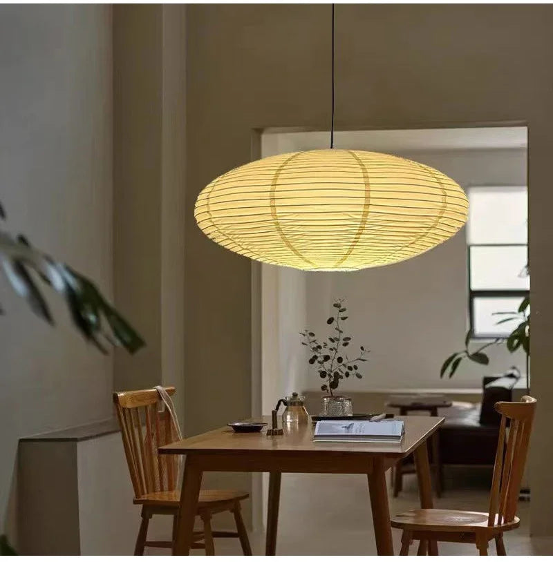 Retro Lantern Lighting Lamp Chinese Style Rice Paper Chandeliers for Bedroom Dining Living Room Study Home Decor Pendant Lights