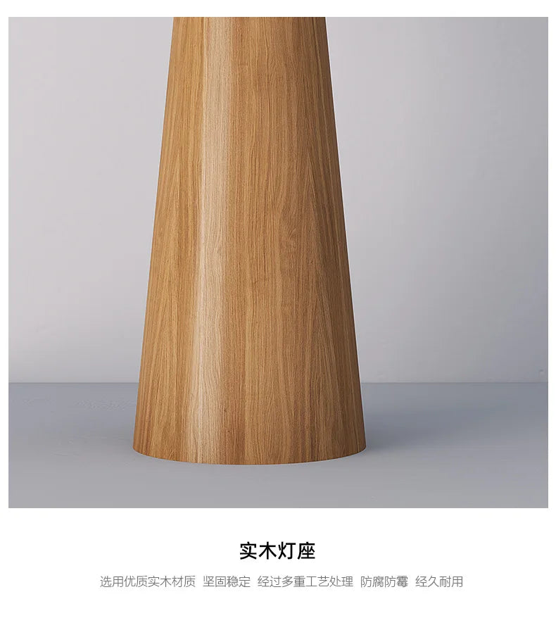 YSL Japanese LED E27 Solid Wood Vertical Table Lamp Living/Tea Room Bedroom Bedside Study Wabi-sabi Decorative Floor Lamp