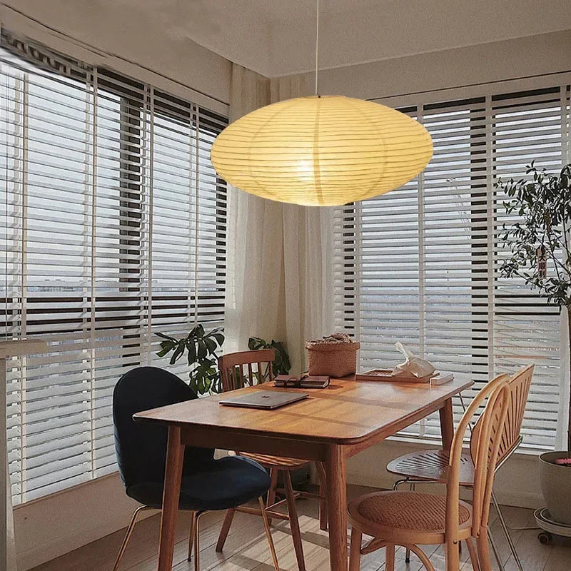 Retro Lantern Lighting Lamp Chinese Style Rice Paper Chandeliers for Bedroom Dining Living Room Study Home Decor Pendant Lights