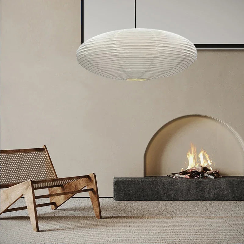 Retro Lantern Lighting Lamp Chinese Style Rice Paper Chandeliers for Bedroom Dining Living Room Study Home Decor Pendant Lights