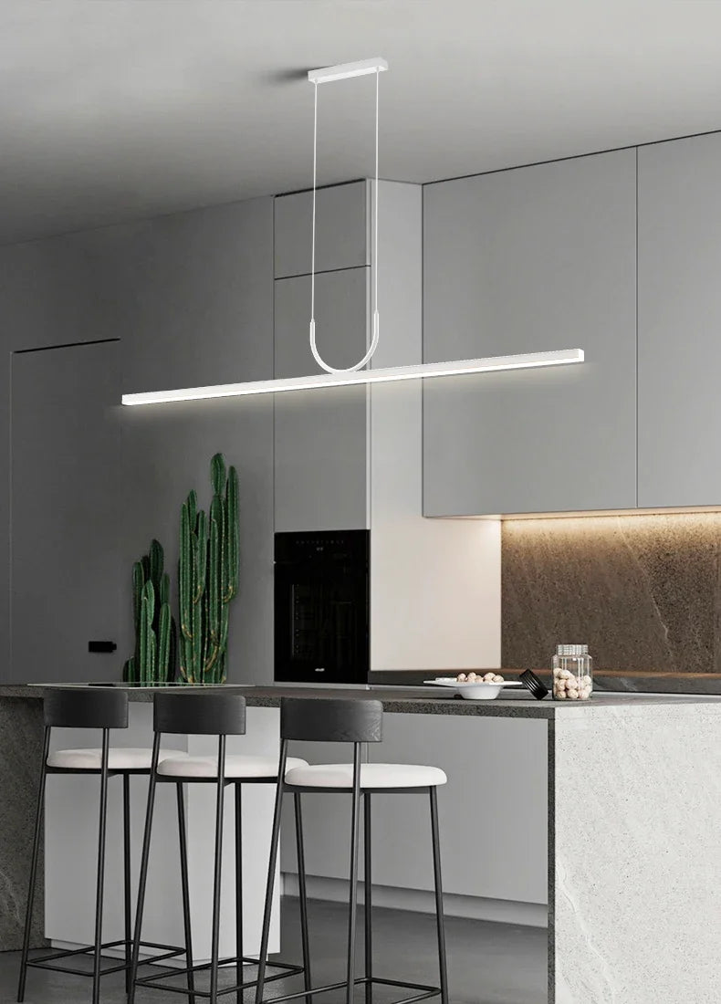 Home Decor Hanging Lighting Fixture Modern Minimalist LED Ceiling Chandelier for Table Dining Room Kitchen Island Pendant Lamp