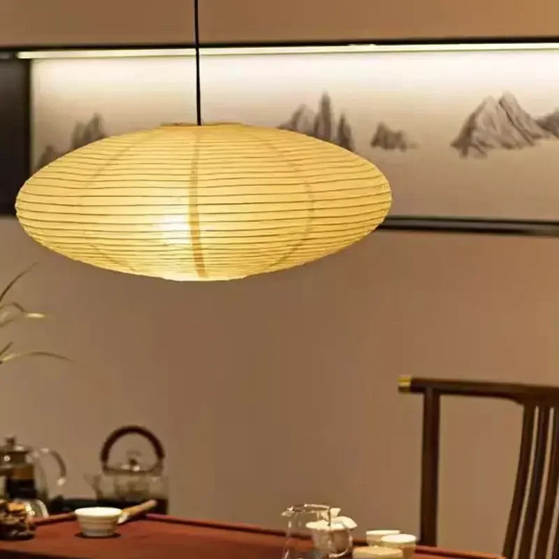 Retro Lantern Lighting Lamp Chinese Style Rice Paper Chandeliers for Bedroom Dining Living Room Study Home Decor Pendant Lights