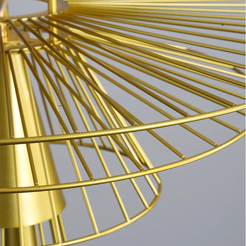 Luxury Metal Lustre Suspension Black Amd Gold Light for Living Dining Room Kitchen Island Lamp Vintage Gravity Origin Chandelier