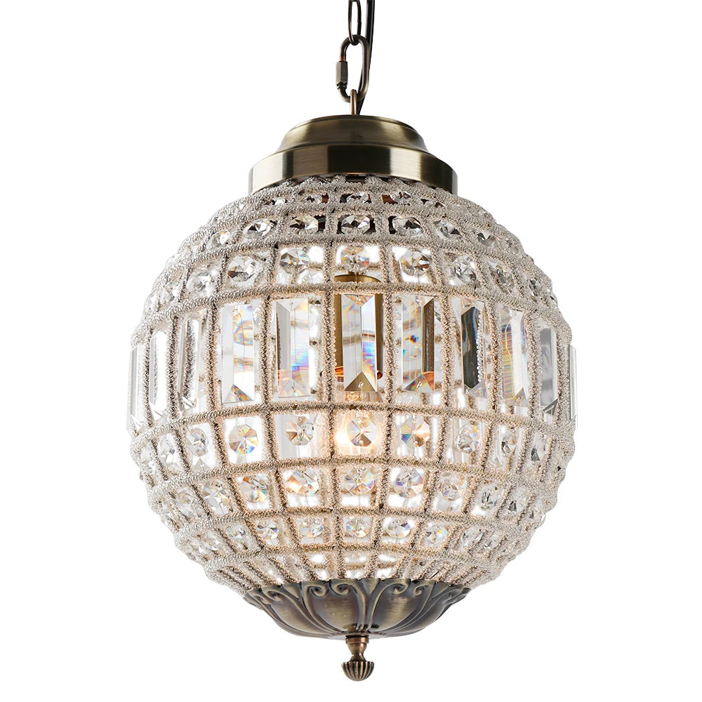 Modern Chandelier Lamp Lustres Lights E27 Living Room Bedroom Retro Vintage Royal Empire Ball Style Big LED Crystal Light