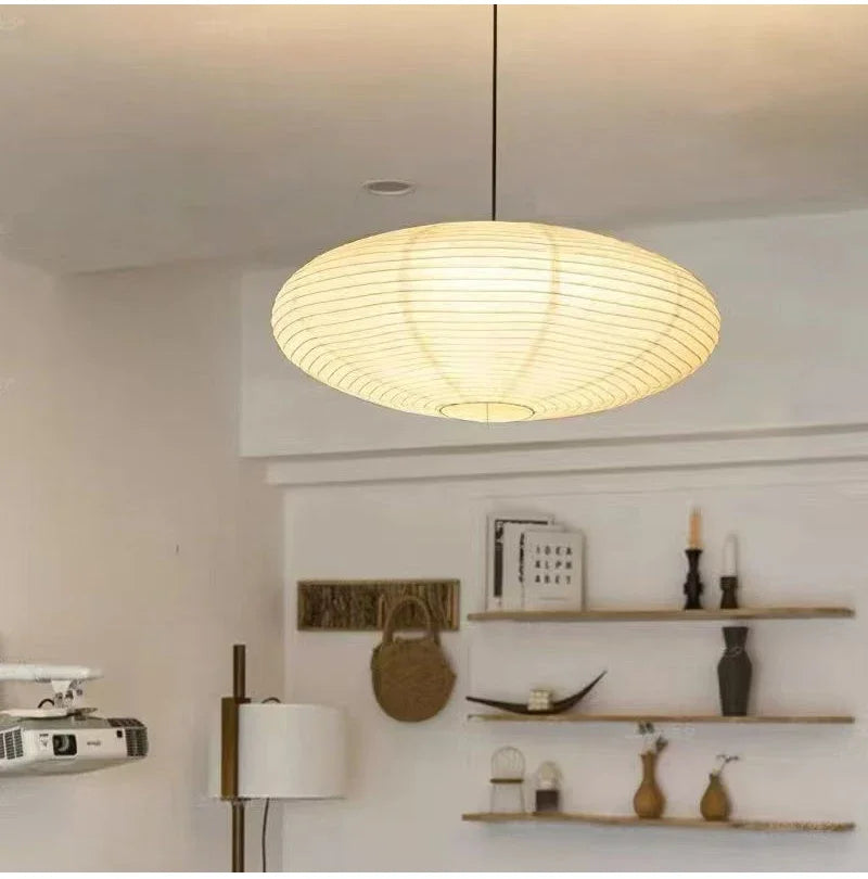 Retro Lantern Lighting Lamp Chinese Style Rice Paper Chandeliers for Bedroom Dining Living Room Study Home Decor Pendant Lights