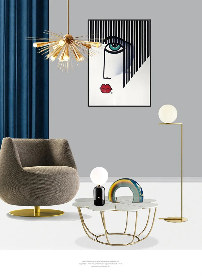 Luxury High-end Designer Bedroom Floor Lamp Simple Decoration Living Room Sofa Standing Lamp Home Decor Nordic Post-modern Light