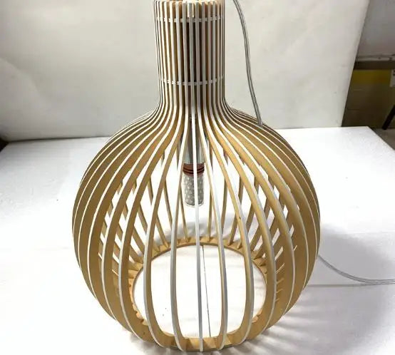 Japanese Retro Wooden Birdcage Pendant Light Creative Restaurant Rural Restaurant Tatami Lamp Pendant Light Home Decor Lighting