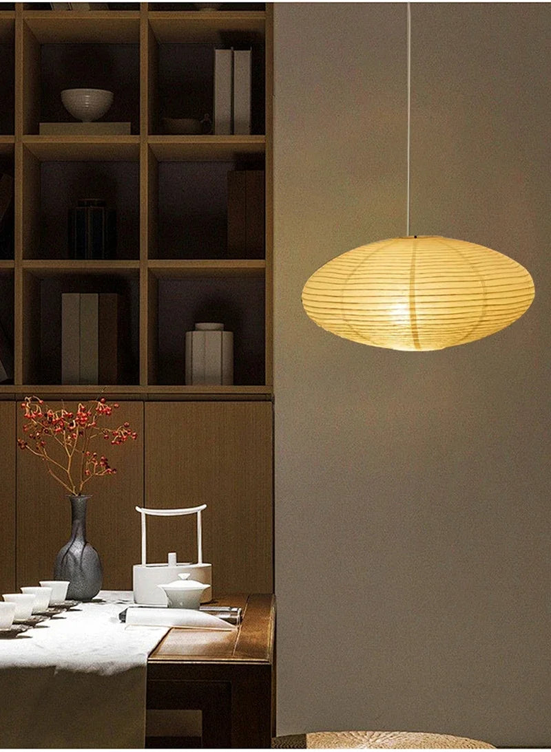 Retro Lantern Lighting Lamp Chinese Style Rice Paper Chandeliers for Bedroom Dining Living Room Study Home Decor Pendant Lights